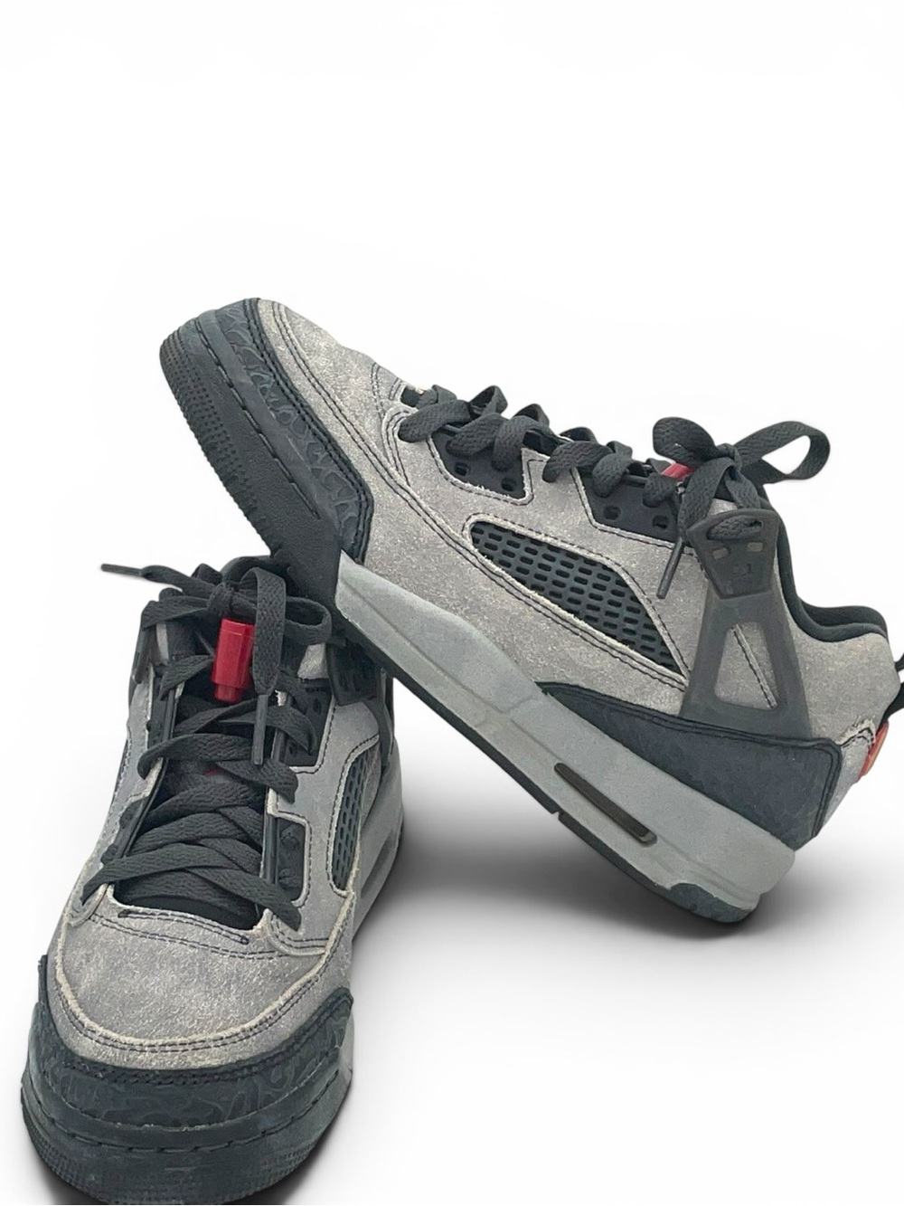 Air Jordan Spizike Low GS Silver Black Sneakers Youth Size 5Y Metallic - Picture 7 of 10